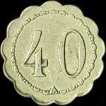 Jeton Caf� Riche - 40 centimes - Vichy (03200 - Allier) - revers