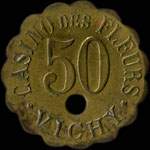 Jeton Casino des Fleurs - 50 centimes - Vichy (03200 - Allier) - avers