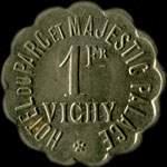 Jeton Golf de Vichy - H�tel du Parc et Majestic Palace - 1 franc - Vichy (03200 - Allier) - avers