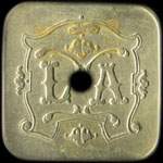 Jeton L A - La Restauration - 1 franc - Vichy (03200 - Allier) - revers