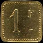 Jeton Petit Casino - 1 franc - Vichy (03200 - Allier) - revers