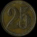 Jeton de 25 centimes �mis par l'Union Commerciale & Industrielle Viganaise au Vigan (30120 - Gard) - revers