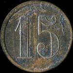 Jeton de 15 (centimes) �mis par L�on Didier - � Villennes-sur-Seine (78670 - Yvelines) - revers