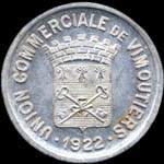 Jeton de 25 centimes 1922 �mis par l'Union Commerciale de Vimoutiers (61120 - Orne) - avers