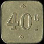 Jeton de 10 centimes �mis par Hulin - Vincennes (94300 - Val-de-Marne) - revers