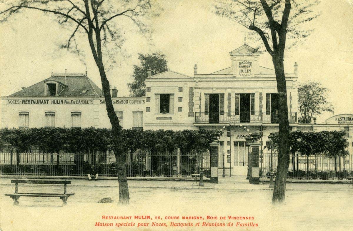 Vincennes (94300 - Val de Marne) - Restaurant Hulin - 26, Cours Marigny - Bois de Vincennes