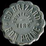 Jeton de 5 francs �mis par Ed.Brizard - Vire (14500 - Calvados) - avers