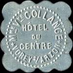 Jeton de 25 centimes émis par Madame  Veuve Collange - Hôtel du Centre à Vorey-sur-Arzon (43800 - Haute-Loire) - avers