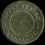 Jeton sans valeur indiqu�e �mis par le Grand Casino - Wimereux (62930 - Pas-de-Calais) - revers
