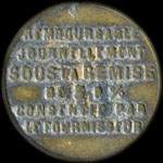 Jeton de 1 franc �mis par l'Usine � Chaux de Xeuilley (54990 - Meurthe-et-Moselle) - avers