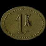 Jeton de 1 kg de pain �mis par la Boulangerie Brousse-Largnac � Ydes (15210 - Cantal) - revers