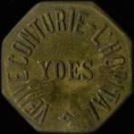 Jeton de 2 kg de pain �mis par la Veuve Conturie - l'H�pital � Ydes (15210 - Cantal) - avers