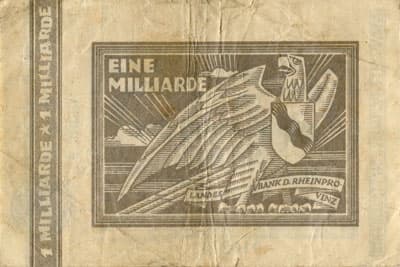 Notgeld D�sseldorf (Rheinprovinz) - 1&nbsp;000&nbsp;000&nbsp;000&nbsp;mark - 15&nbsp;septembre&nbsp;1923 - Reihe&nbsp;23 - n�&nbsp;016274 - dos