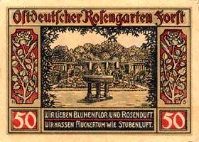 Notgeld Forst Lausitz (Brandenburg - Allemagne) - 50 pfennige - �mission du 1er juillet 1921 - face