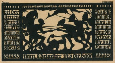 Notgeld der Stadt Freyburg an der Unstrut (Sachsen-Anhalt - Allemagne) - 50 pfennige n�&nbsp;00255 - 12&nbsp;septembre&nbsp;1921 - type 2 - dos