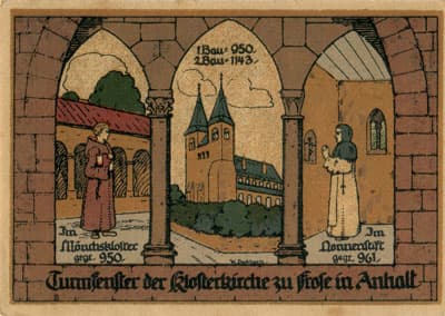 Notgeld Gemeinde Frose kreis&nbsp;Ballenstedt (Sachsen-Anhalt - Allemagne) - 50 pfennige n�&nbsp;42636 - 15&nbsp;mars&nbsp;1921 - S�rie FR - Vraso 936 - dos