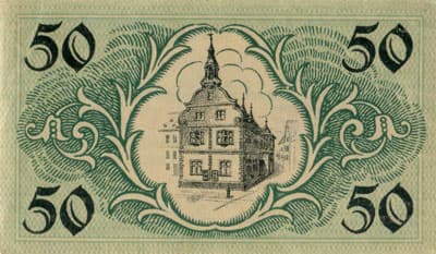 Gutschein der Stadt Lahr i/B. (Baden-W&uuml;rttemberg - Allemagne) - 50 pfennige - 1er ao�t 1920 - face