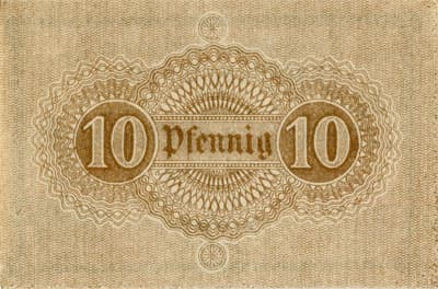 Notgeld der Stadtgemeinde Neckargem�nd - 10&nbsp;pfennige - 1&nbsp;octobre&nbsp;1917 - dos