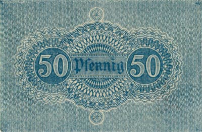 Notgeld der Stadtgemeinde Neckargem�nd - 50&nbsp;pfennige - 1&nbsp;octobre&nbsp;1917 - dos
