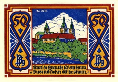 Notgeld Osnabr�ck (Niedersachsen - Allemagne) - 50 pfennige type 2 - �mission de juillet 1921 - face