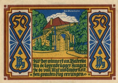 Notgeld Osnabr�ck (Niedersachsen - Allemagne) - 50 pfennige type 4 - �mission de juillet 1921 - face