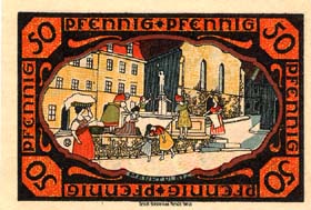 Notgeld P�ssneck (Sachsen-Meiningen - Allemagne) - 50 pfennige - dos