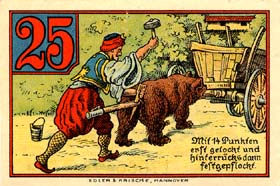 Notgeld Rinteln (Hessen-Nassau - Allemagne) - 25 pfennige - �mission d'ao�t 1920 - face