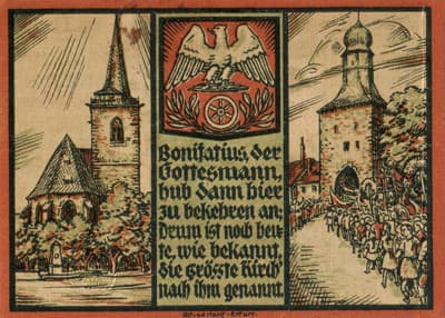 Notgeld der Stadt S�mmerda (Th�ringen - Allemagne) - 25 pfennig - 1&nbsp;ao�t&nbsp;1921 - Type 2 - dos