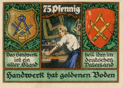 Notgeld Stolzenau Weser (Hannover - Allemagne) - 75 pfennig - 15&nbsp;novembre&nbsp;1921 - Type 2 - dos