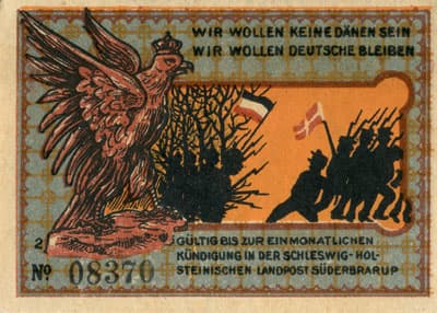 Gutschein der Gemeinde S�derbrarup (Schleswig-Holstein - Allemagne) - 50&nbsp;pfennig - (1921) - n�&nbsp;08370 - Type 2 - face