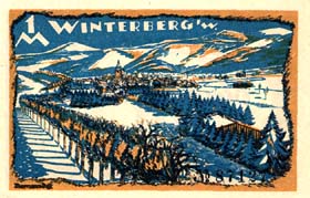 Notgeld Winterberg (Westfalen - Allemagne) - 1 mark - dos