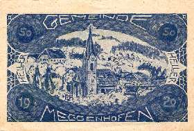 Notgeld Meggenhofen ( Autriche ) - 50 heller - Emission de mai 1920 - face