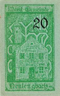 Notgeld Neulengbach ( Autriche ) - 20 heller - valable juqu'au 30 septembre 1920 - face