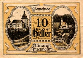 Notgeld Ottnang ( Autriche ) - 10 heller - émission du 20 mars 1920 - face