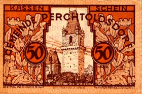 Notgeld Pechtoldsdorf ( Autriche ) - 50 heller - émission de décembre 1920 - face