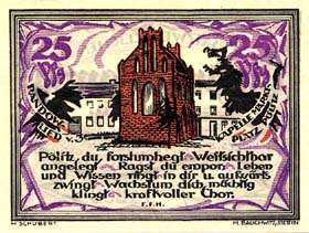 Notgeld District de Randow - 25 pfennig - �mission du 1er septembre 1921 - face