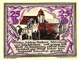 Notgeld District de Randow - 25 pfennig - �mission du 1er septembre 1921 - face