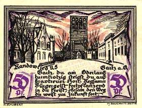 Notgeld District de Randow - 50 pfennig - �mission du 1er septembre 1921 - face