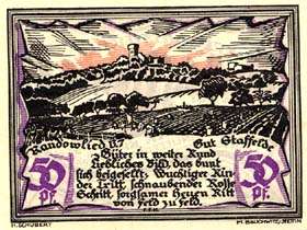 Notgeld Randow - Stettin - 50 pfennig - émission du 1er septembre 1921 - face