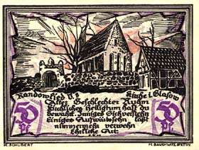 Notgeld District de Randow - 50 pfennig - �mission du 1er septembre 1921 - face