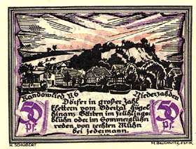 Notgeld District de Randow - 50 pfennig - �mission du 1er septembre 1921 - face