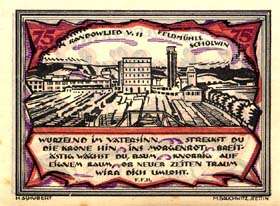 Notgeld Randow - Stettin - 75 pfennig - émission du 1er septembre 1921 - face