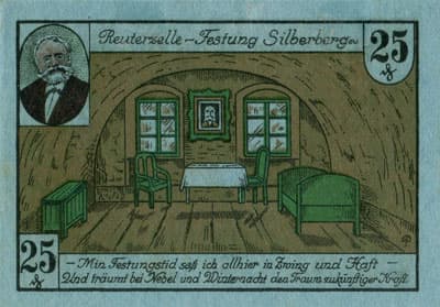 Notgeld der Stadt Silberberg (Schlesien) - Srebrna G&oacute;ra - Pologne - 25&nbsp;pfennig - 1&nbsp;octobre&nbsp;1921 - dos