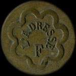 Jeton de n�cessit� de 20 centimes �mis par L'Adresse F � Paris - avers