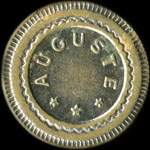 Jeton de n�cessit� de 10 centimes �mis par Auguste � Paris - avers