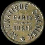 Jeton de n�cessit� de 10 (centimes) �mis par Automatique Granier - Paris - Turin - avers