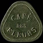Jeton de n�cessit� de 2 francs �mis par le Caf� des Fleurs � Paris - avers
