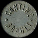 Jeton de 1 franc de la Cantine Brault du 5e r�giment d'Infanterie - avers
