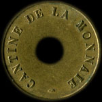 Jeton de n�cessit� Cantine de la Monnaie sans valeur indiqu�e (boisson) - avers