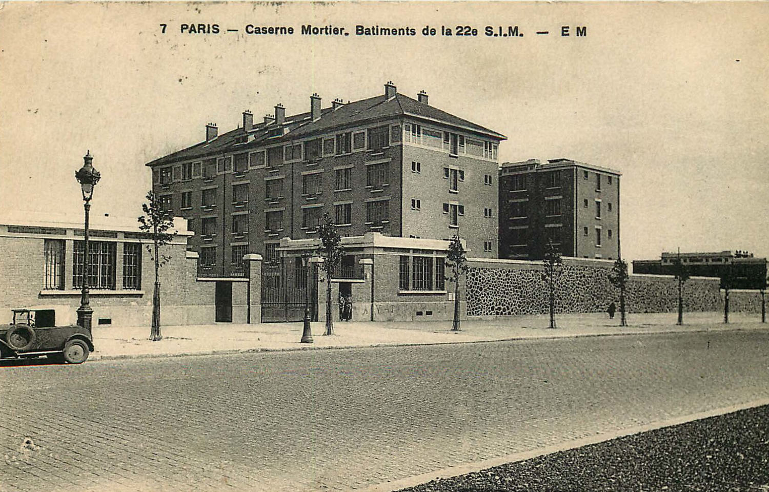 Paris - Caserne Mortier. Bâtiments de la 22e S.I.M.